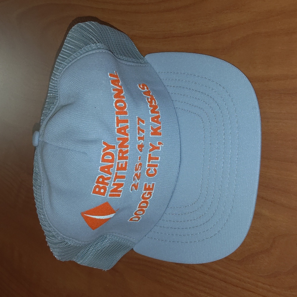 Vtg Brady International Dodge City, Kansas Trucker Mesh Snapback Hat Cap